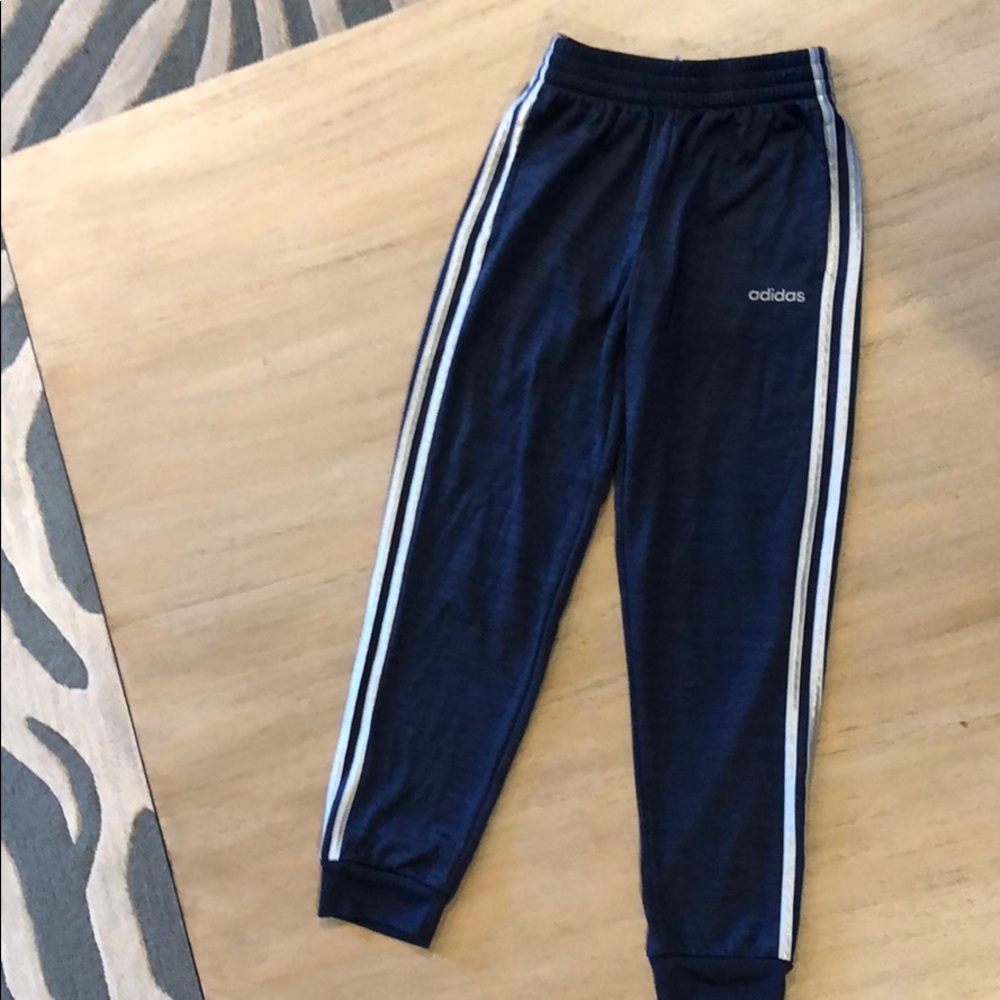 Boys Blue/Gray Adidas athletic pants size medium